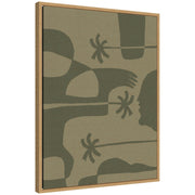 Sylvie The Land Story 7 Framed Canvas by Shatha Al Dafai