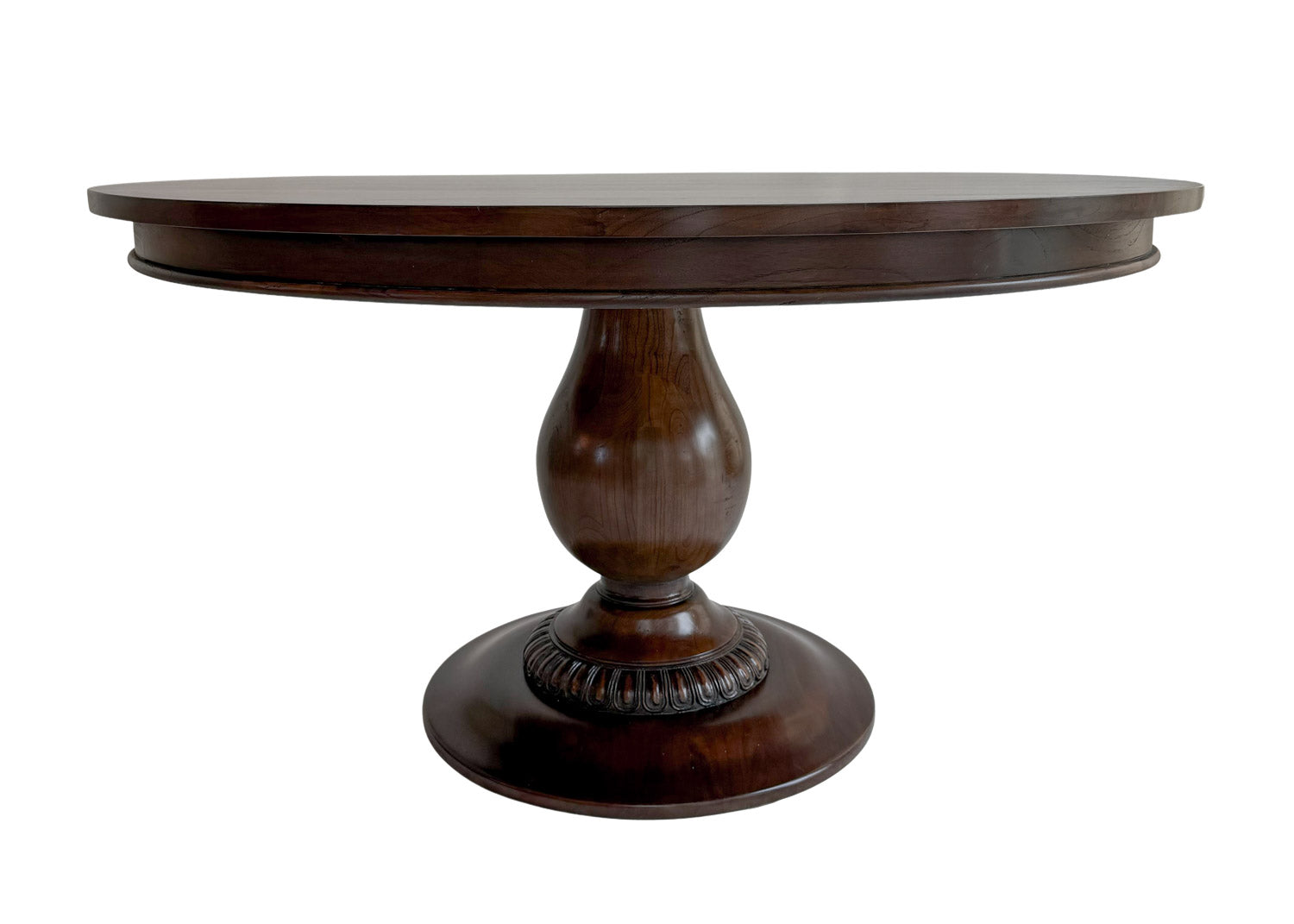 55" Charlotte Pedestal Table (Walnut)