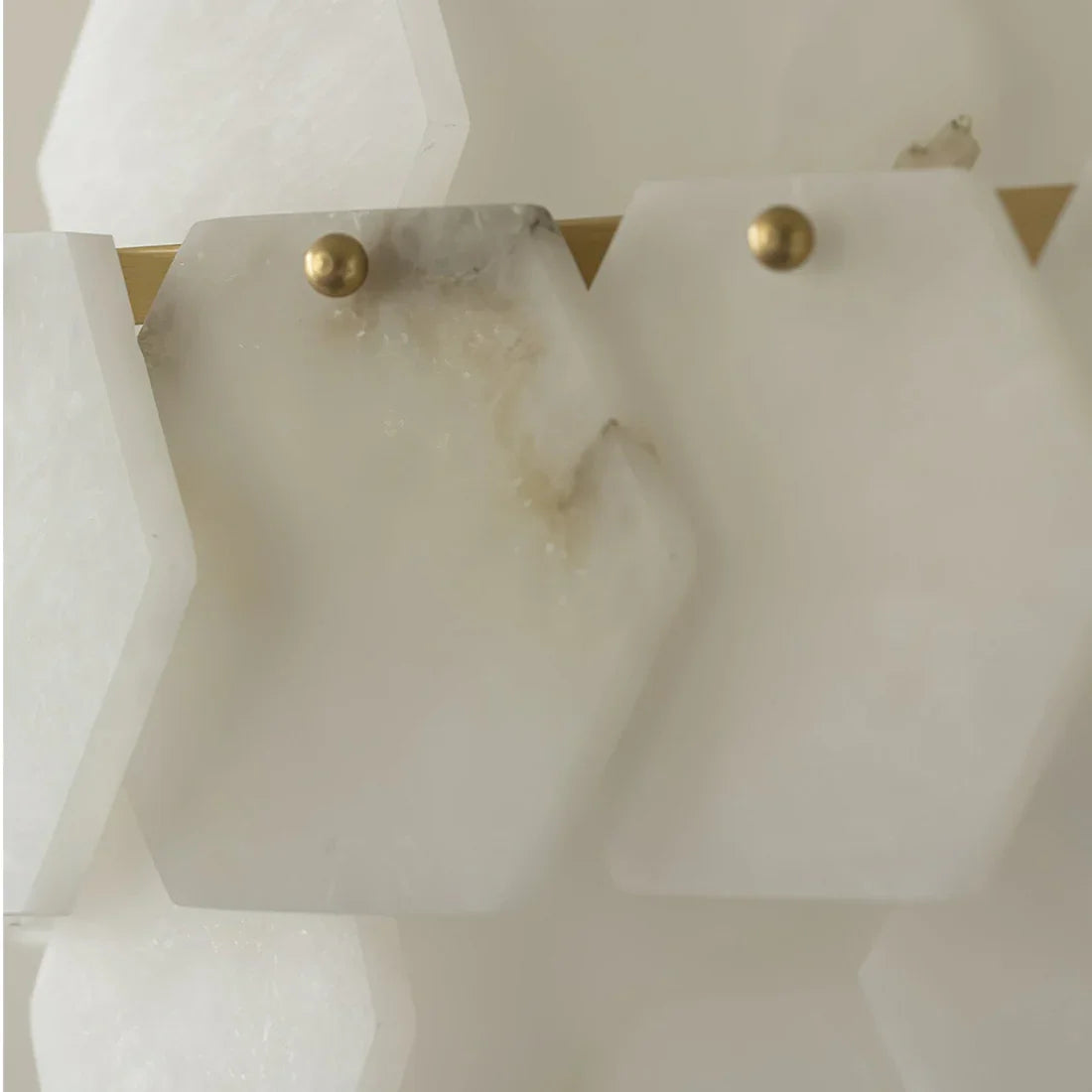 Alabaster Geometric Cloud Chandelier