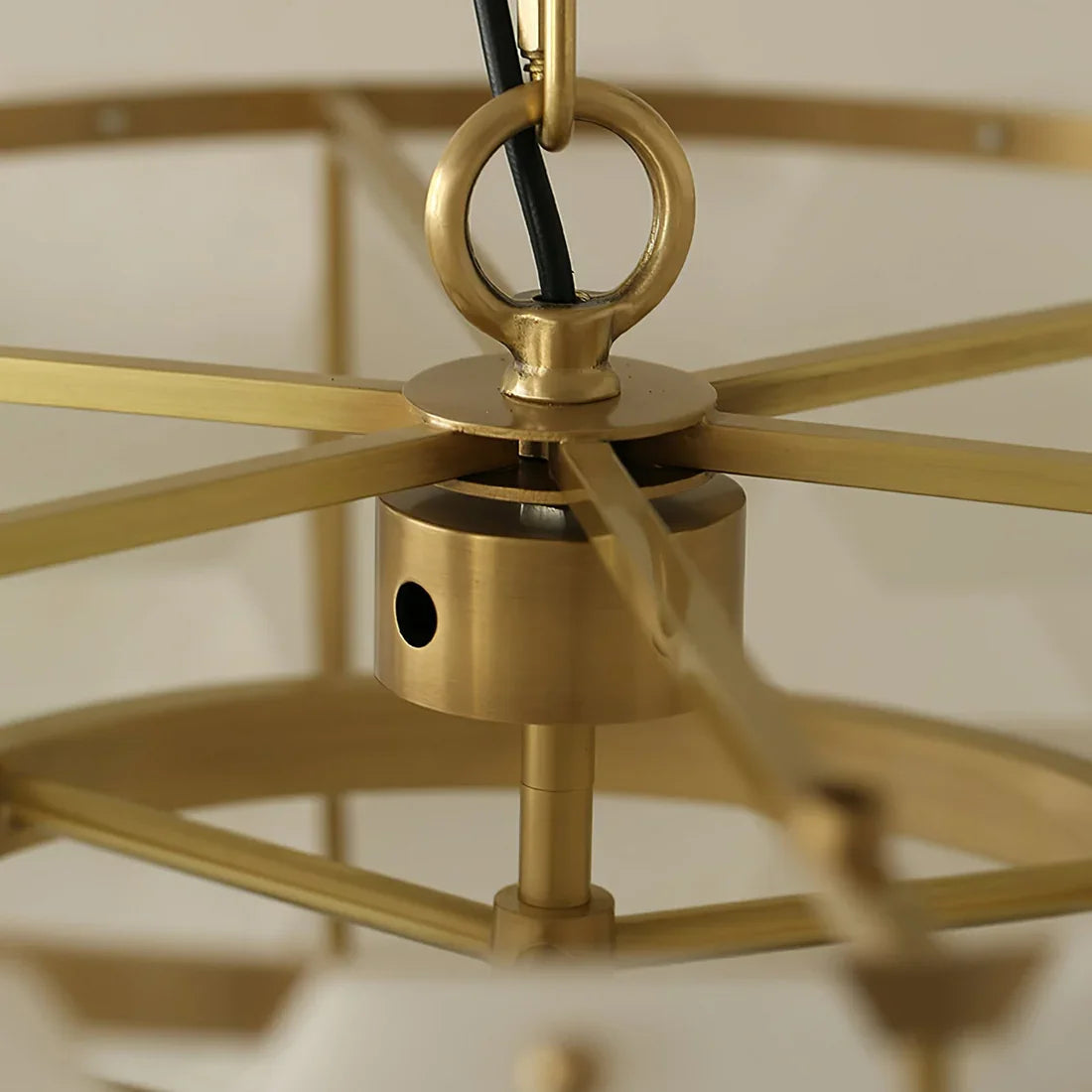 Alabaster Geometric Cloud Chandelier