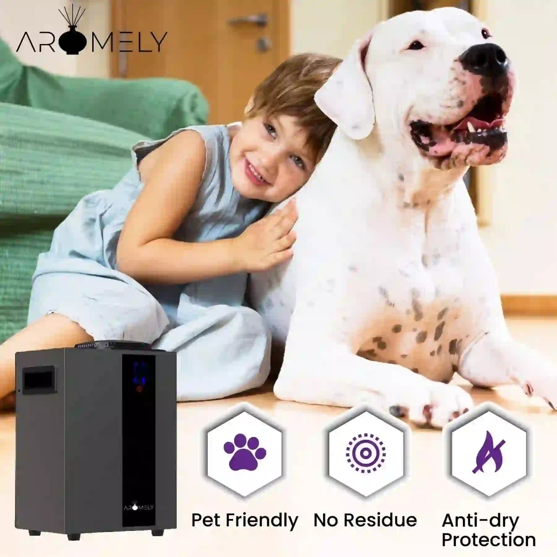 ARO PRO Smart HVAC Scent Diffuser Up to 4,000 Sqft - Bluetooth & Waterless