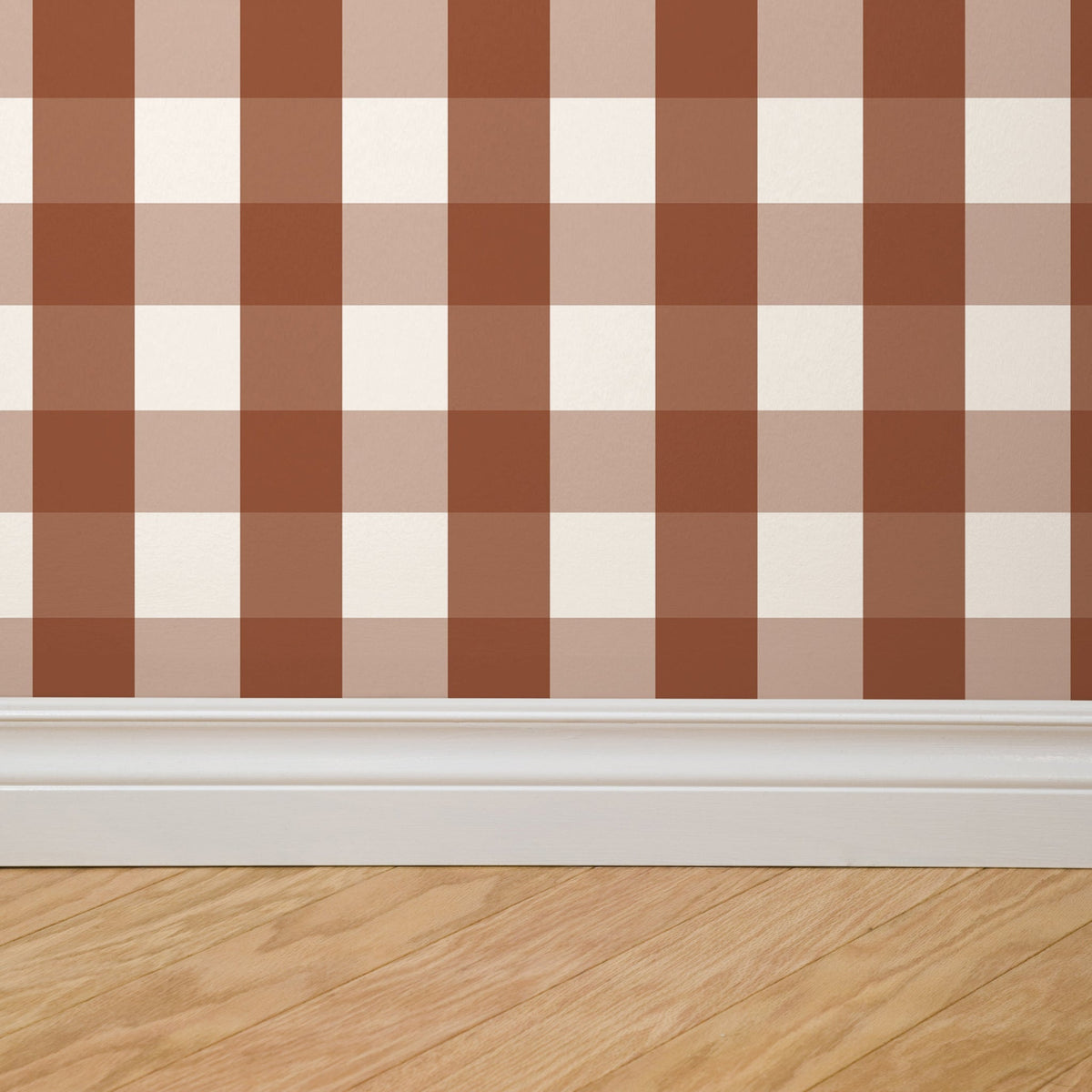 Willowside Gingham (Red) Wallpaper