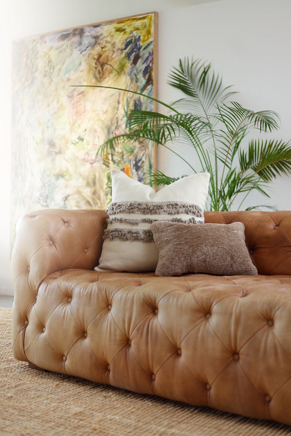 Bubble Boho Throw Pillow