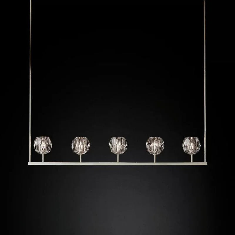 Crystal Ball Linear Chandelier
