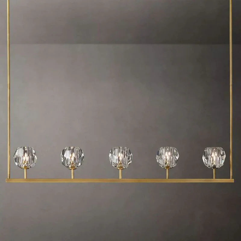 Crystal Ball Linear Chandelier