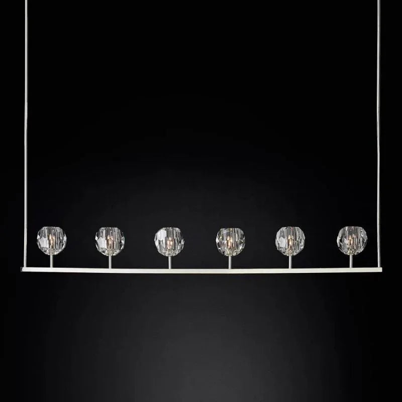 Crystal Ball Linear Chandelier