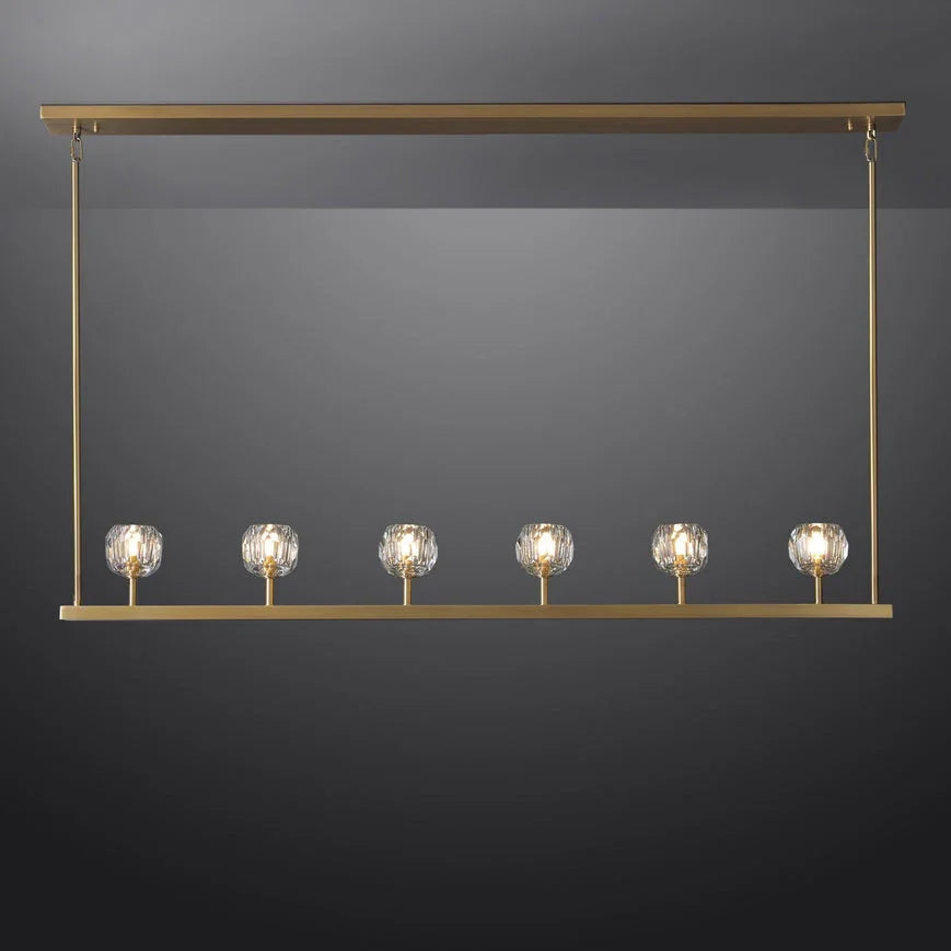 Crystal Ball Linear Chandelier