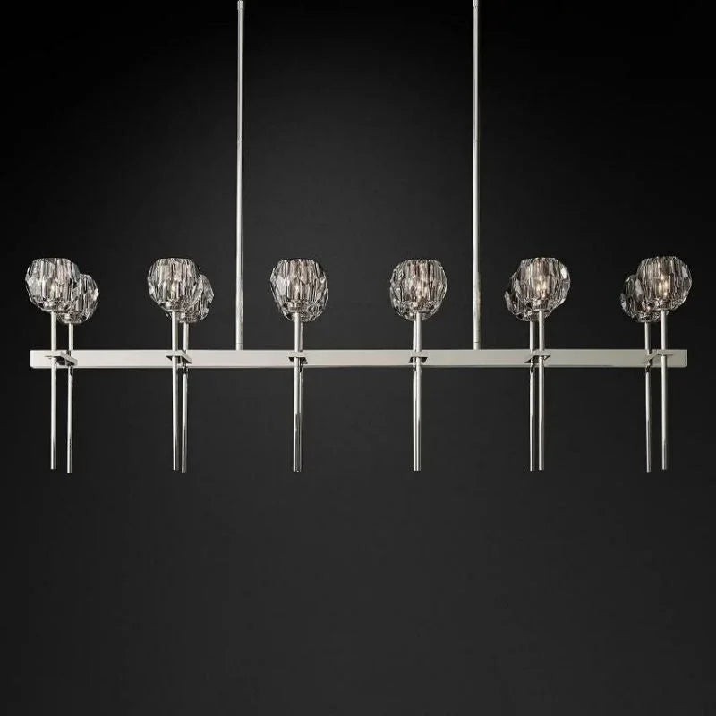Crystal Ball Linear Chandelier