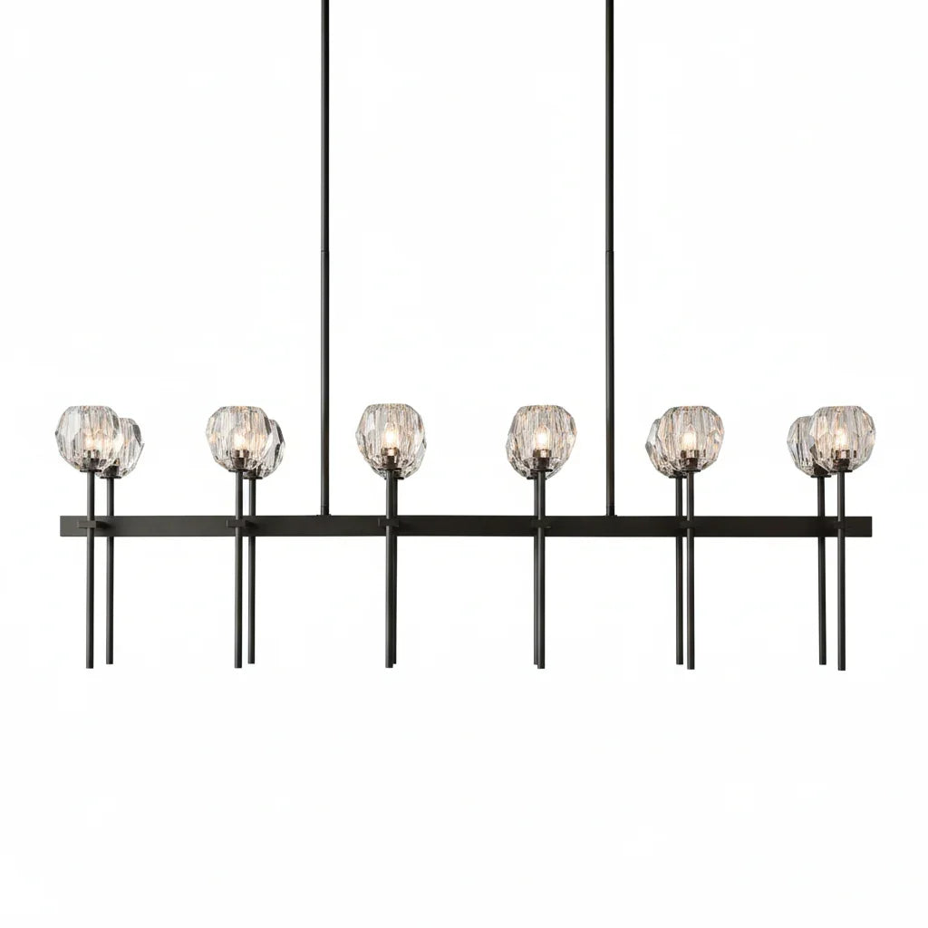 Crystal Ball Linear Chandelier