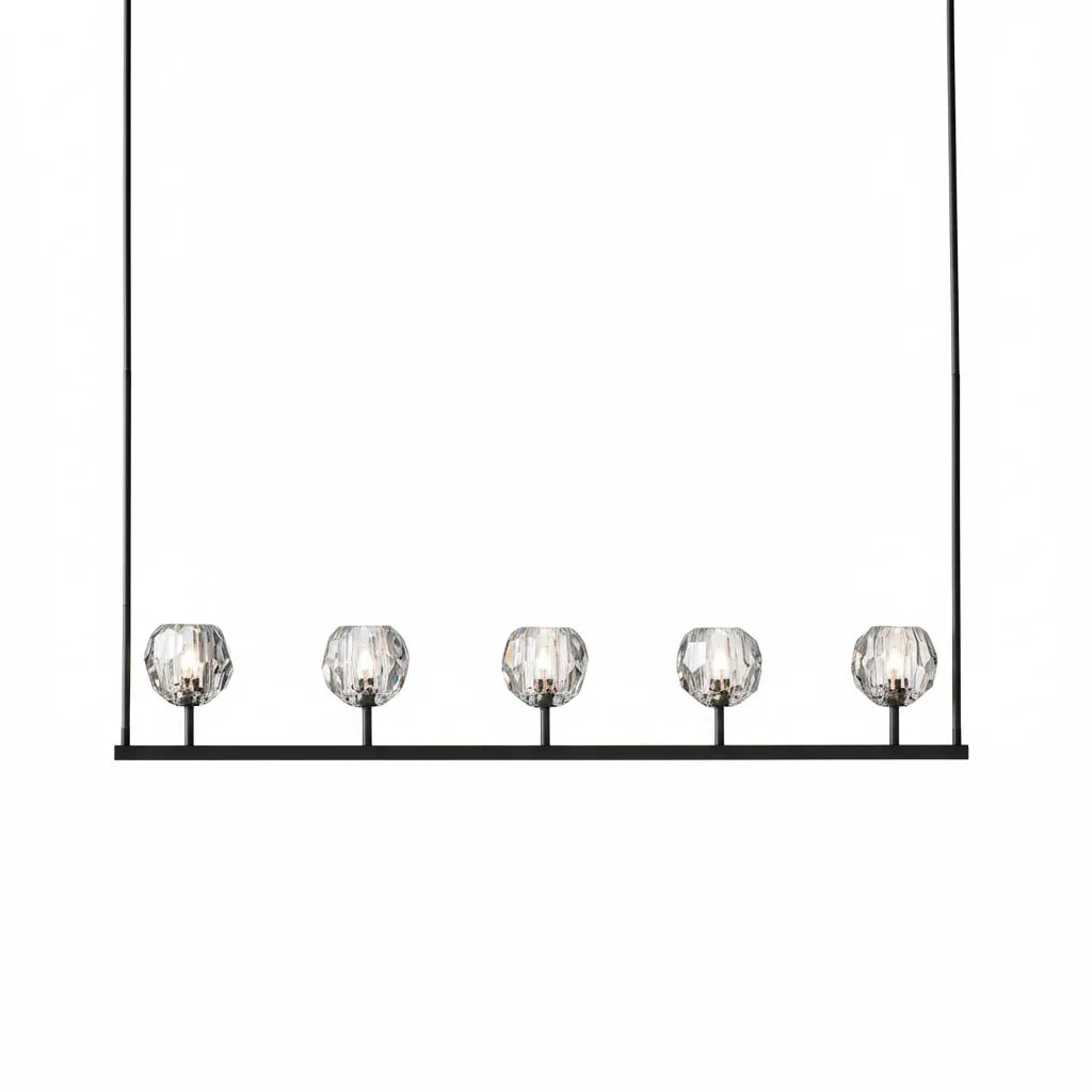 Crystal Ball Linear Chandelier