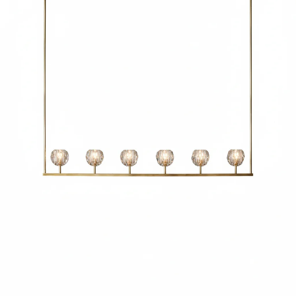 Crystal Ball Linear Chandelier