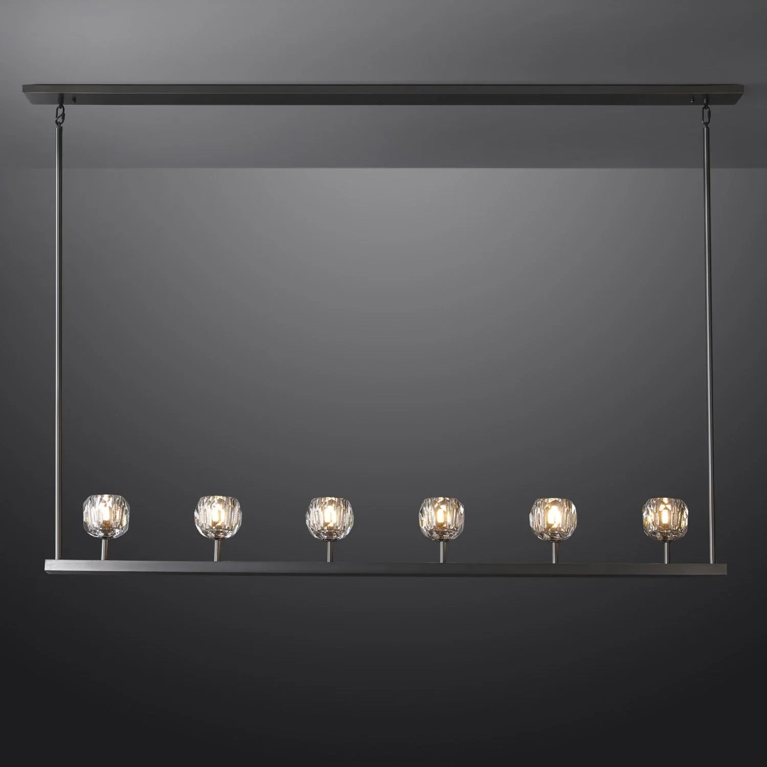Crystal Ball Linear Chandelier