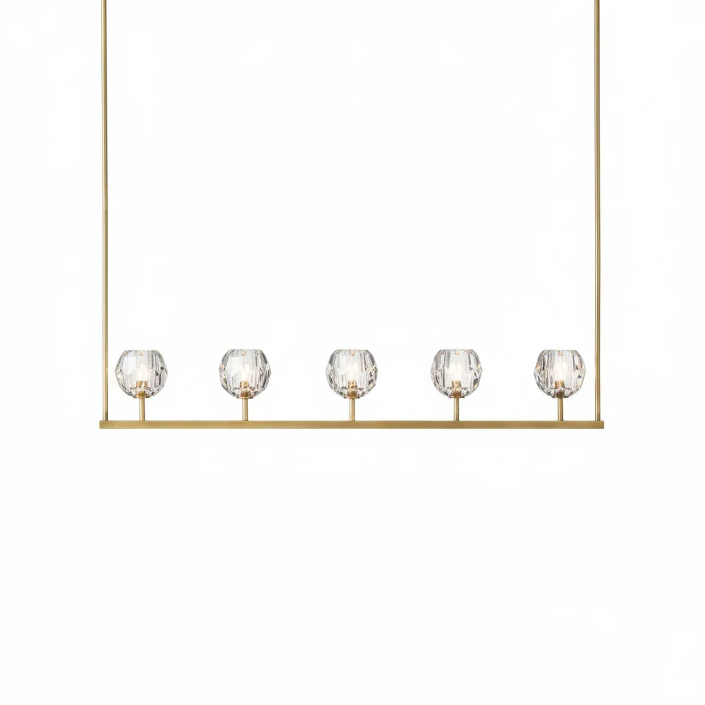 Crystal Ball Linear Chandelier