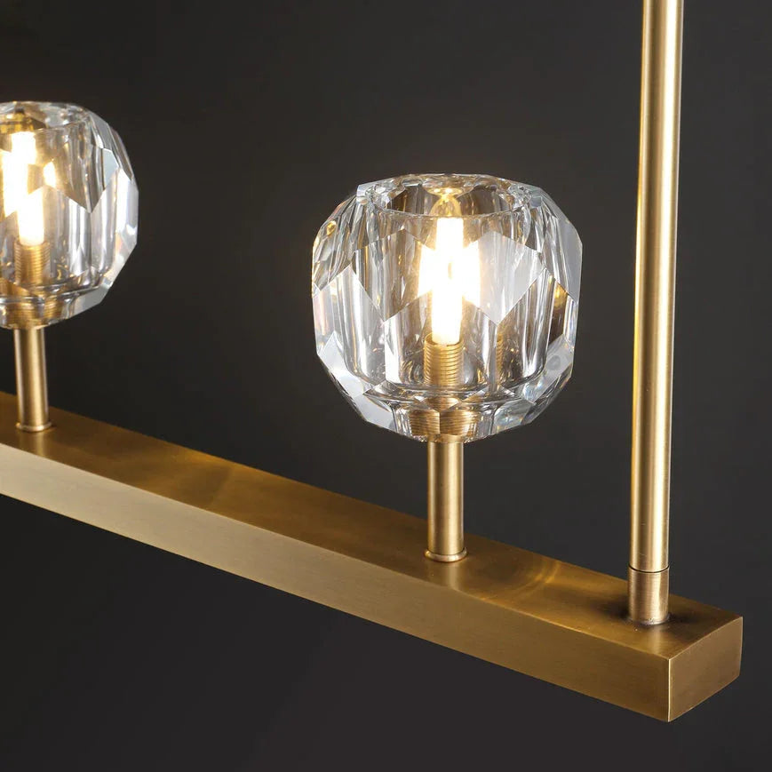 Crystal Ball Linear Chandelier