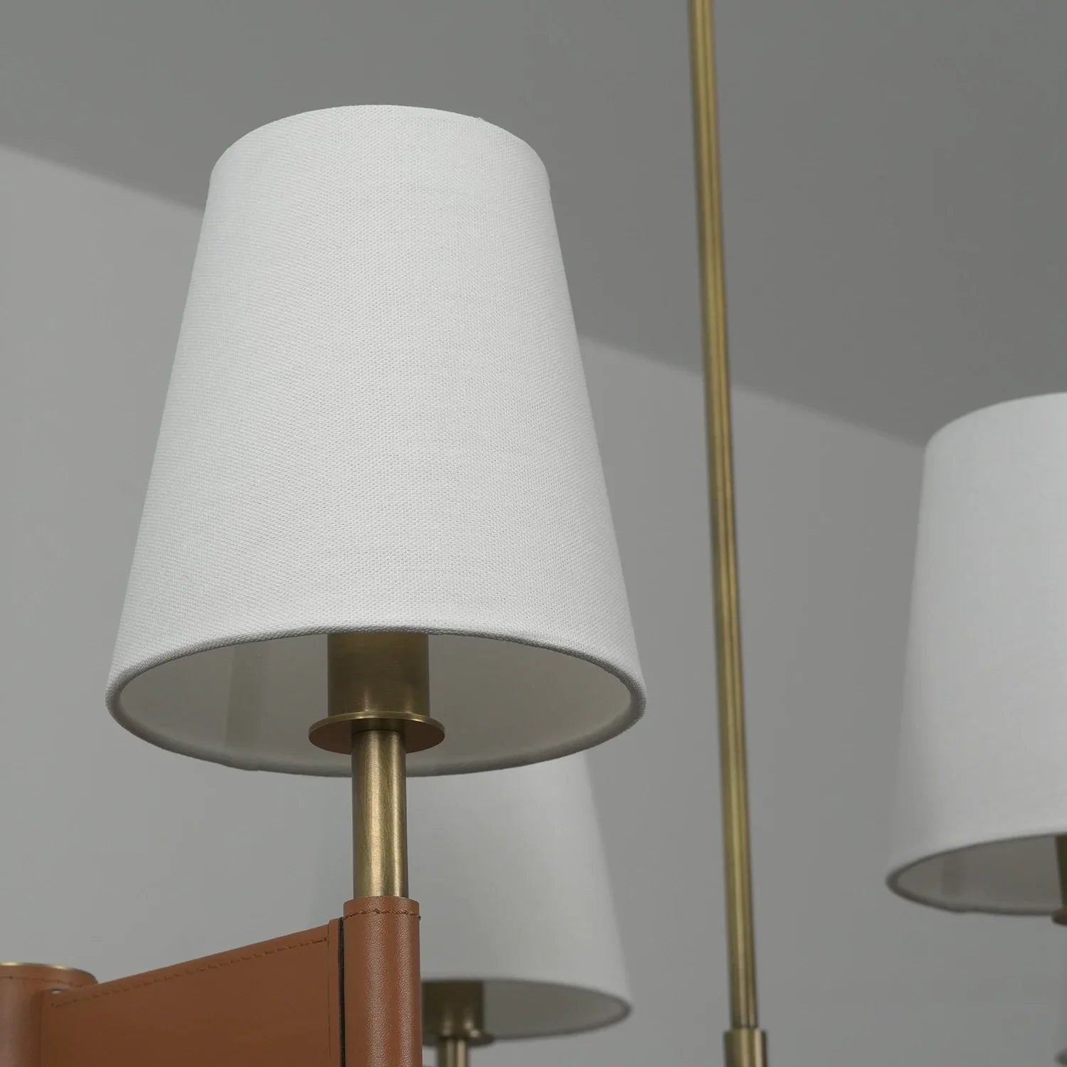 Bramley Leather & Copper Chandelier