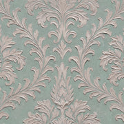 Daphne Brocade (Teal) Wallpaper