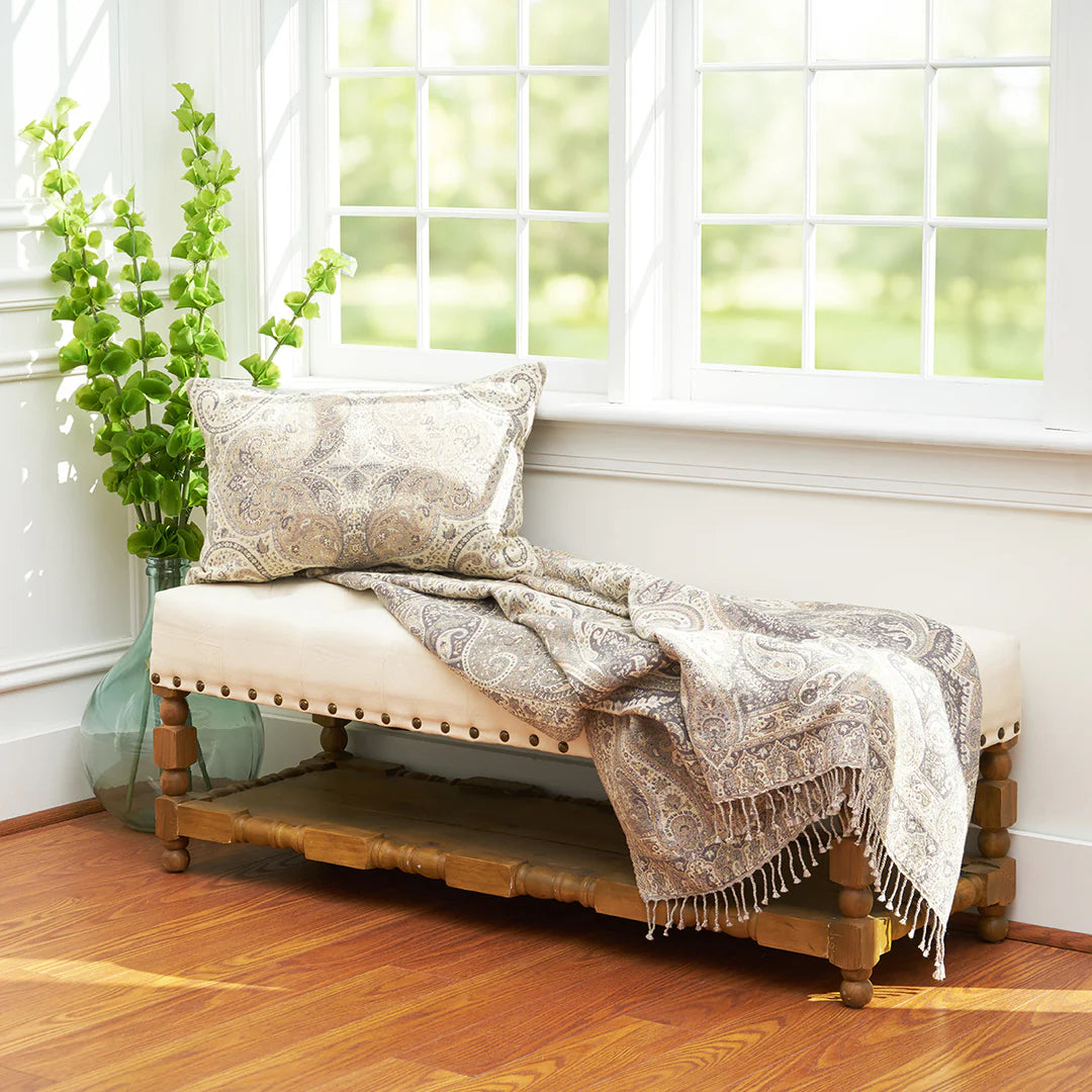 Elisabeth York Suman Throw - Natural