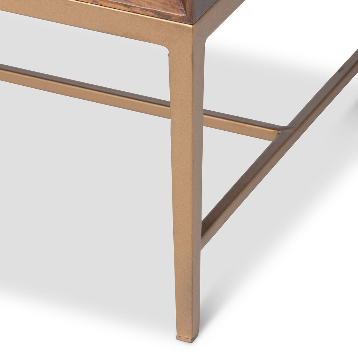 Addison Faux Bois 2-Drawer Chest | Walnut Rustic Storage Accent