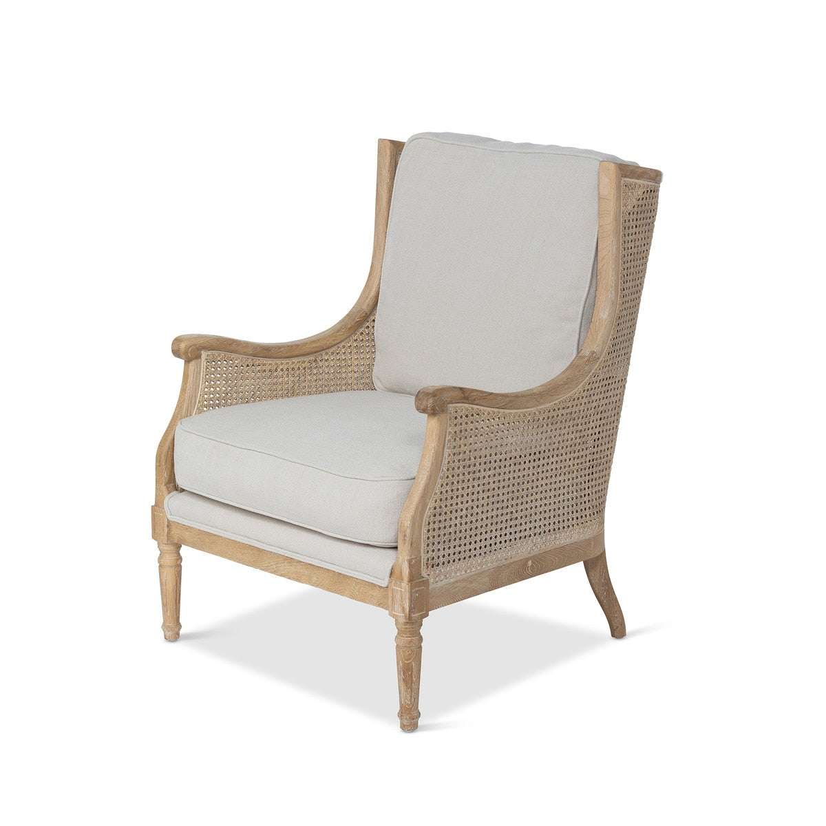 Monica Cane Back Wing Chair | Elegant Vintage-Inspired Seating