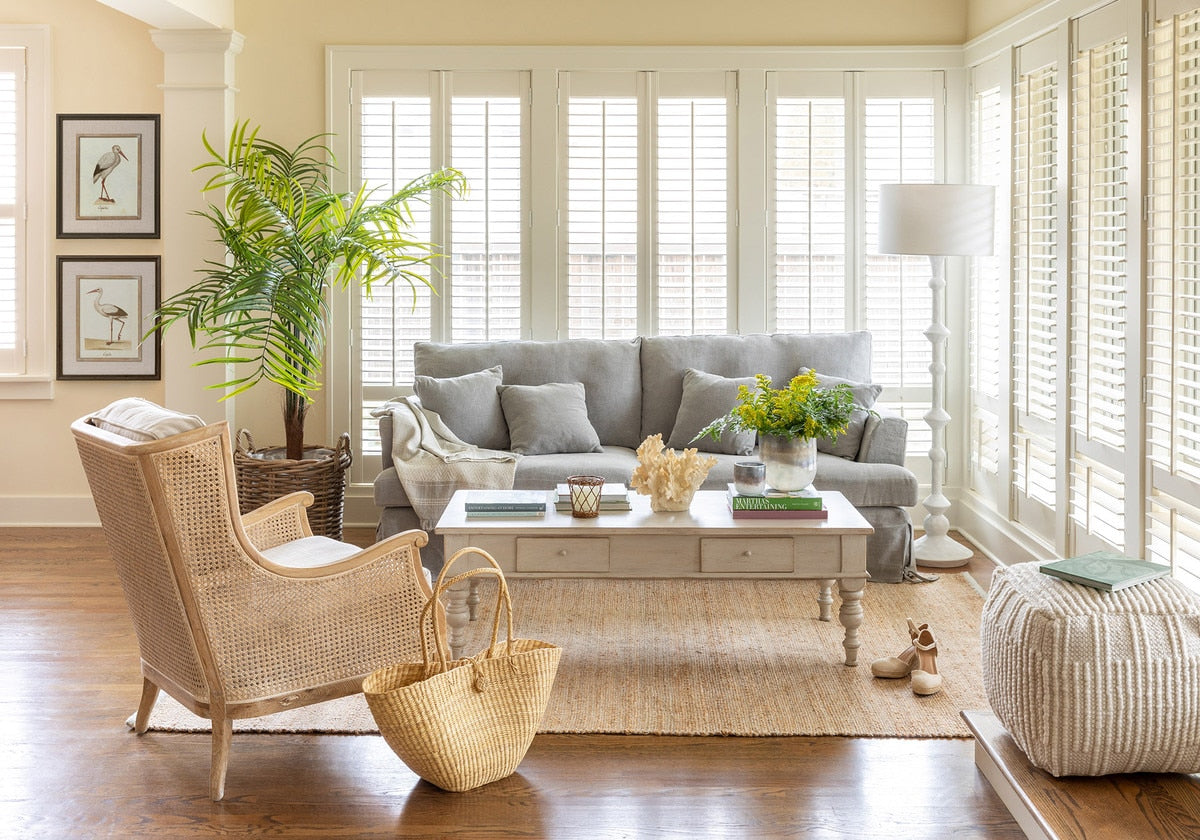 Monica Cane Back Wing Chair | Elegant Vintage-Inspired Seating