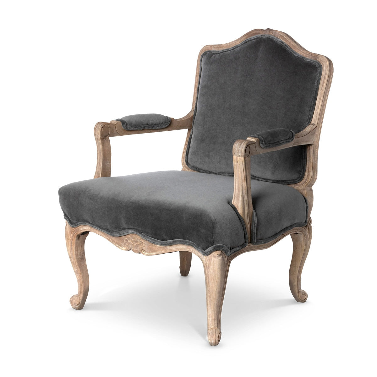 Chloe Velvet Upholstered Arm Chair | Luxurious Velvet Accent Chair