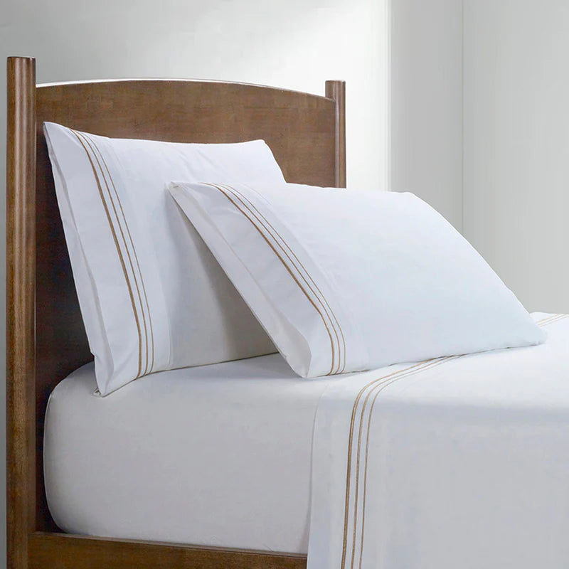 350TC Embroidered Border Sheet Set