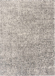 Keita Cream & Black Grid Plush Rug