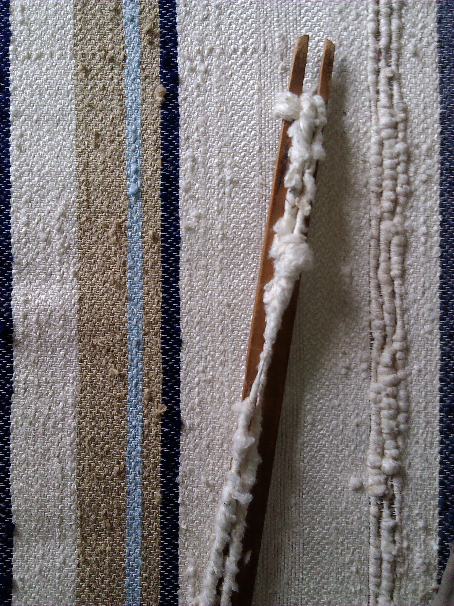 Striped Raw Silk Pillow