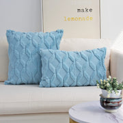 Pack of 2 bundle One 18"x18" with a matching color of one 12"x20" Square and rectangle combo set throw pillow covers with inserts