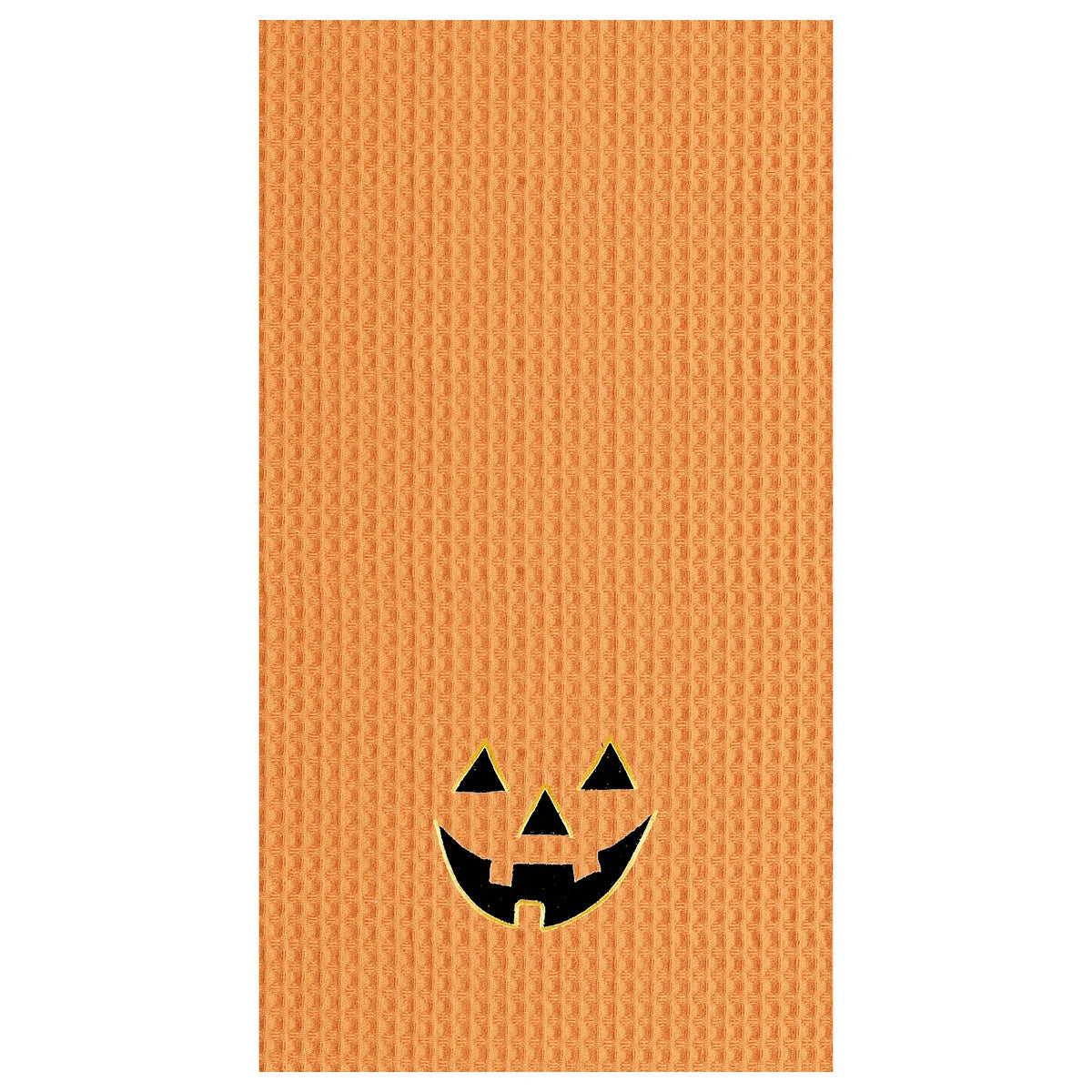 Jack-o-Lantern Waffle Weave Kitchen Towel