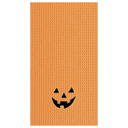 Jack-o-Lantern Waffle Weave Kitchen Towel
