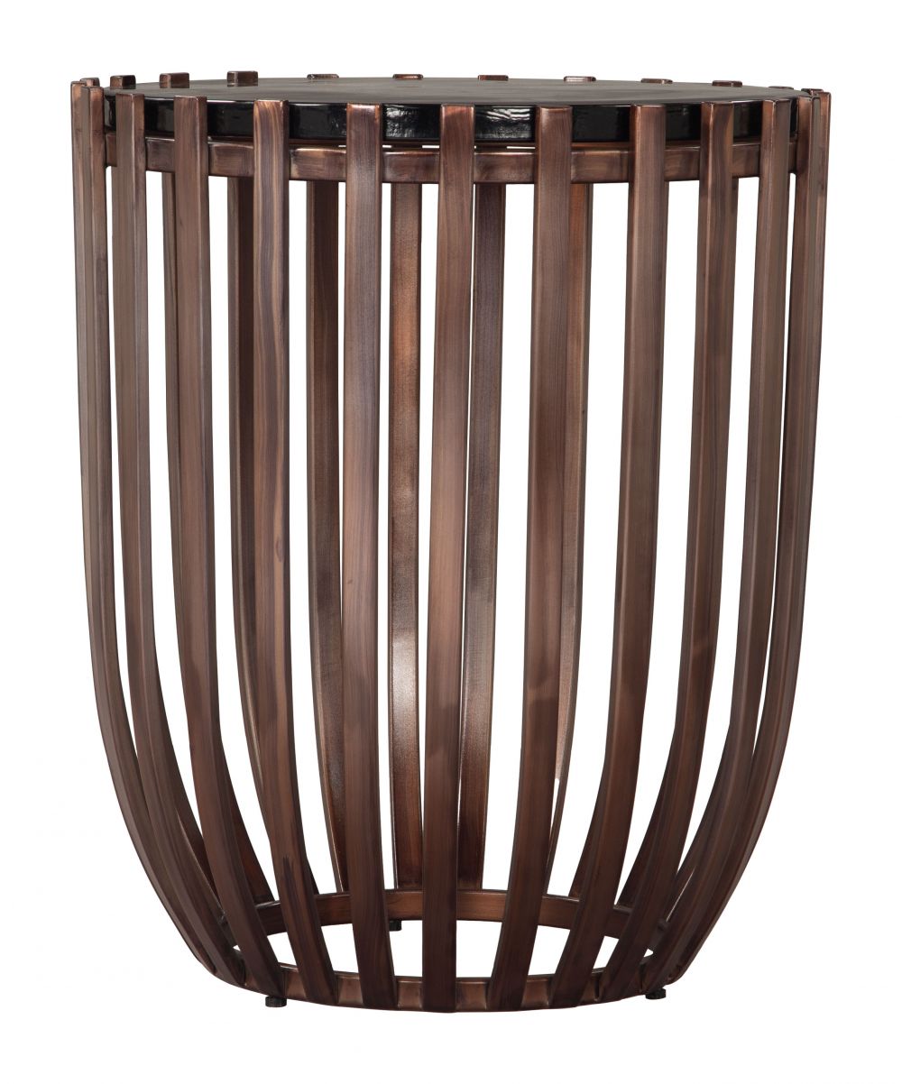Kafig Iron Frame Round Side Table