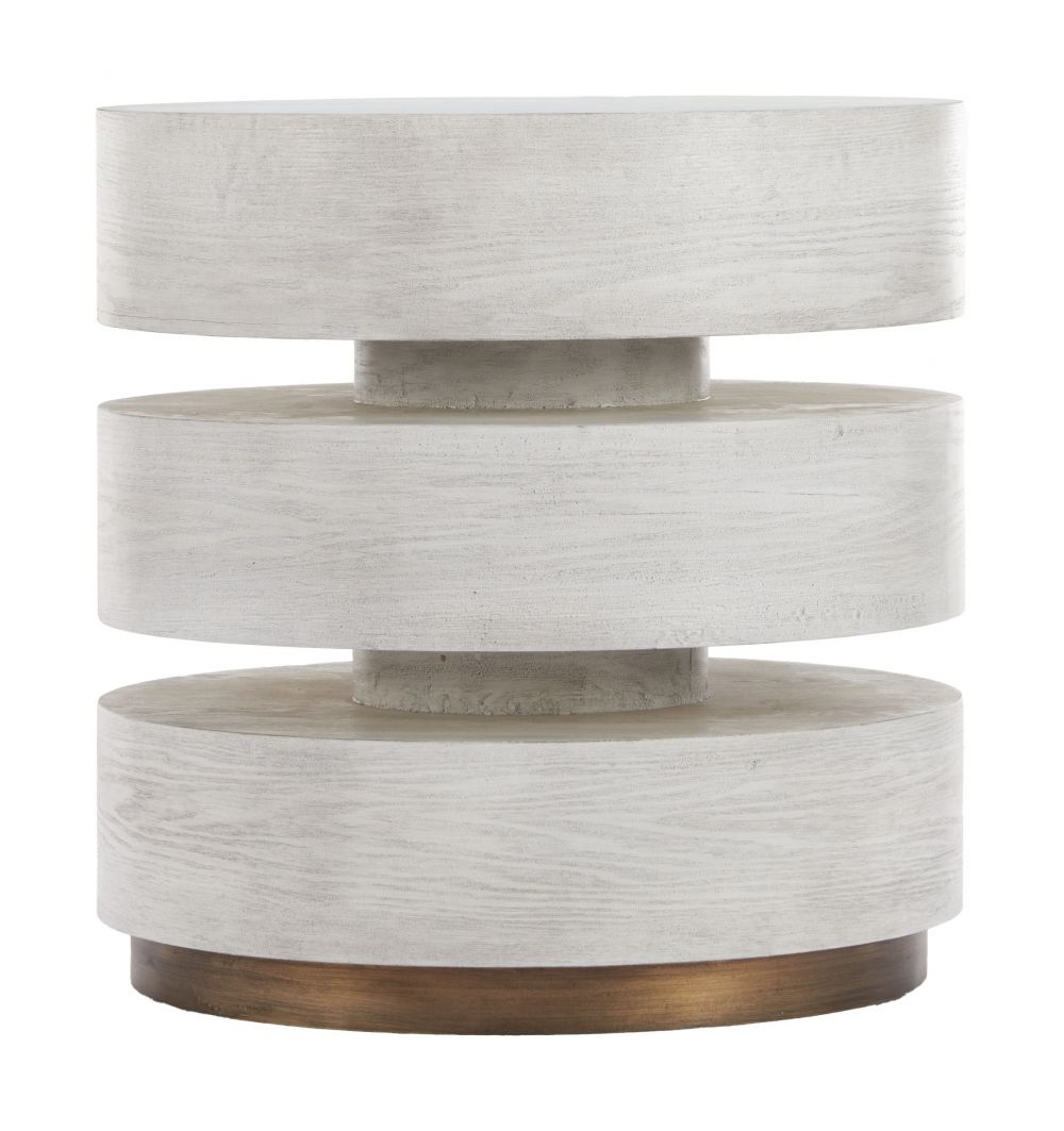 Laha Wooden White Side Table