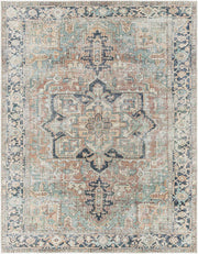 Green Nisa Tumble Dry Washable Rug