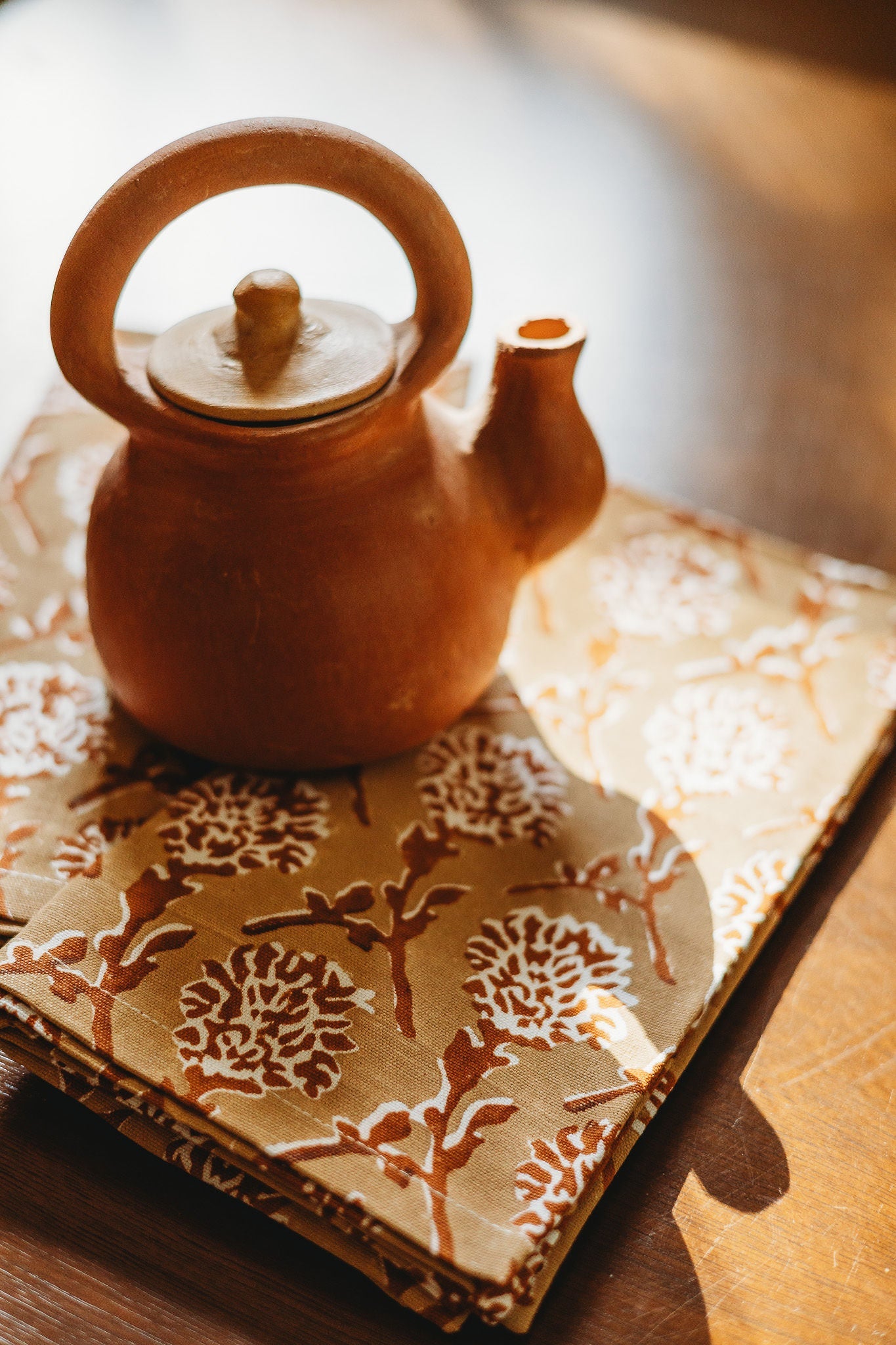 Nikhar Table Napkins - Chai Brown Set of 2