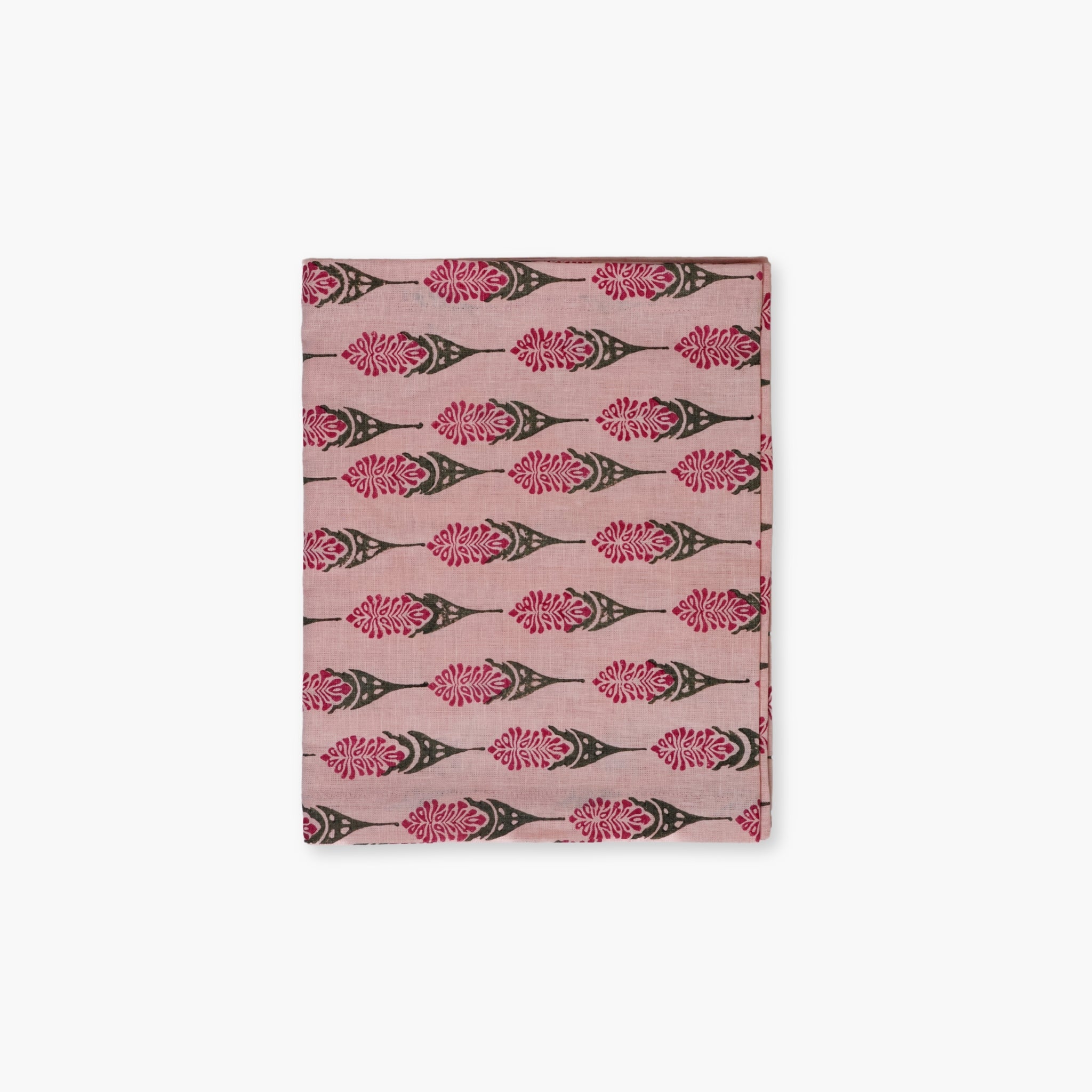 Bahaar Hand Printed Table Runner - Pink