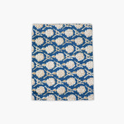 Nikhar Linen Hand-Printed Runner - Ink Blue