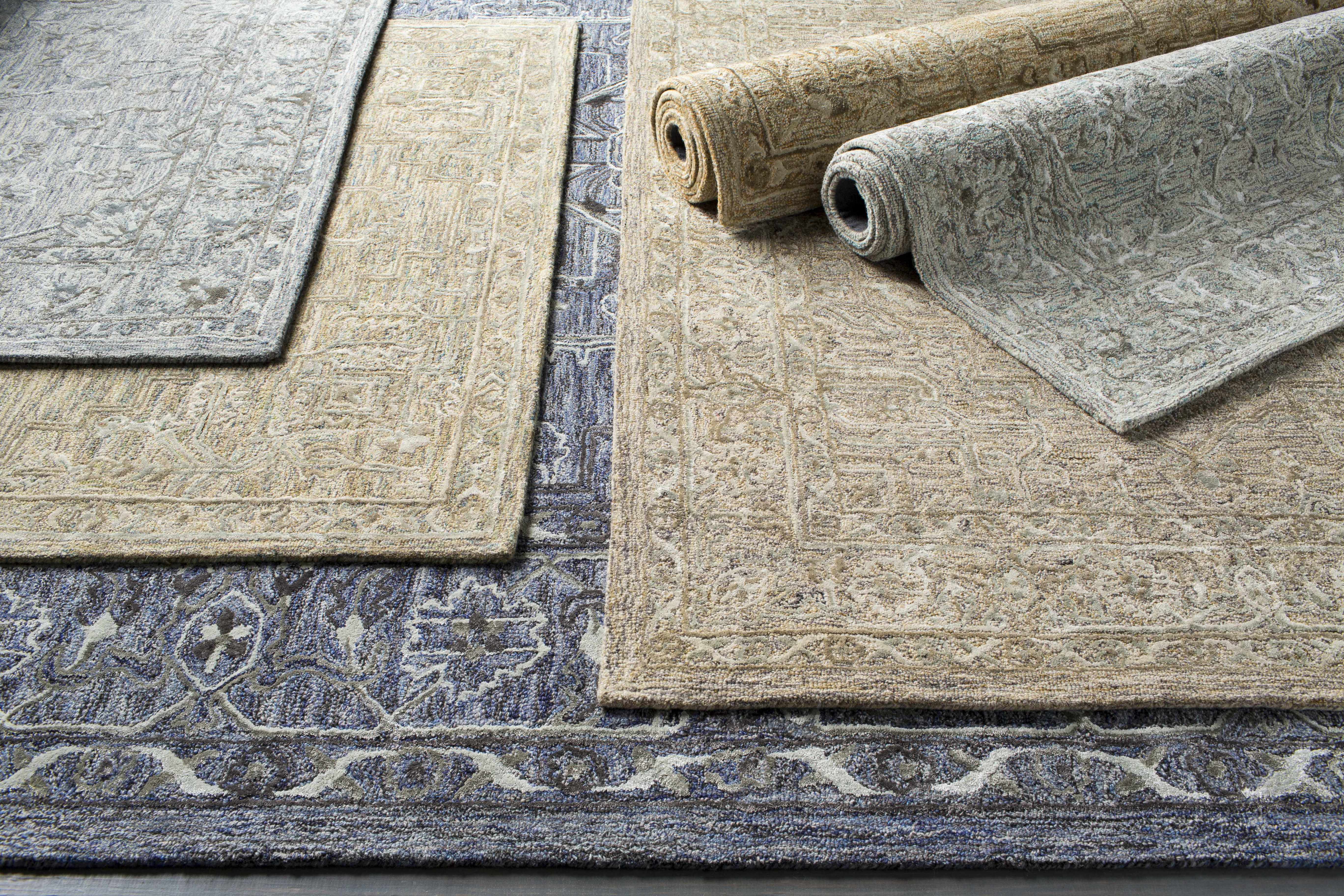 Eriline Wool & Faux Silk Rug