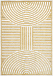 Deron Mustard Washable Area Rug