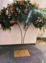 Floral & Centerpiece Riser Stand "The Arc" - 4 Feet Tall - Gold
