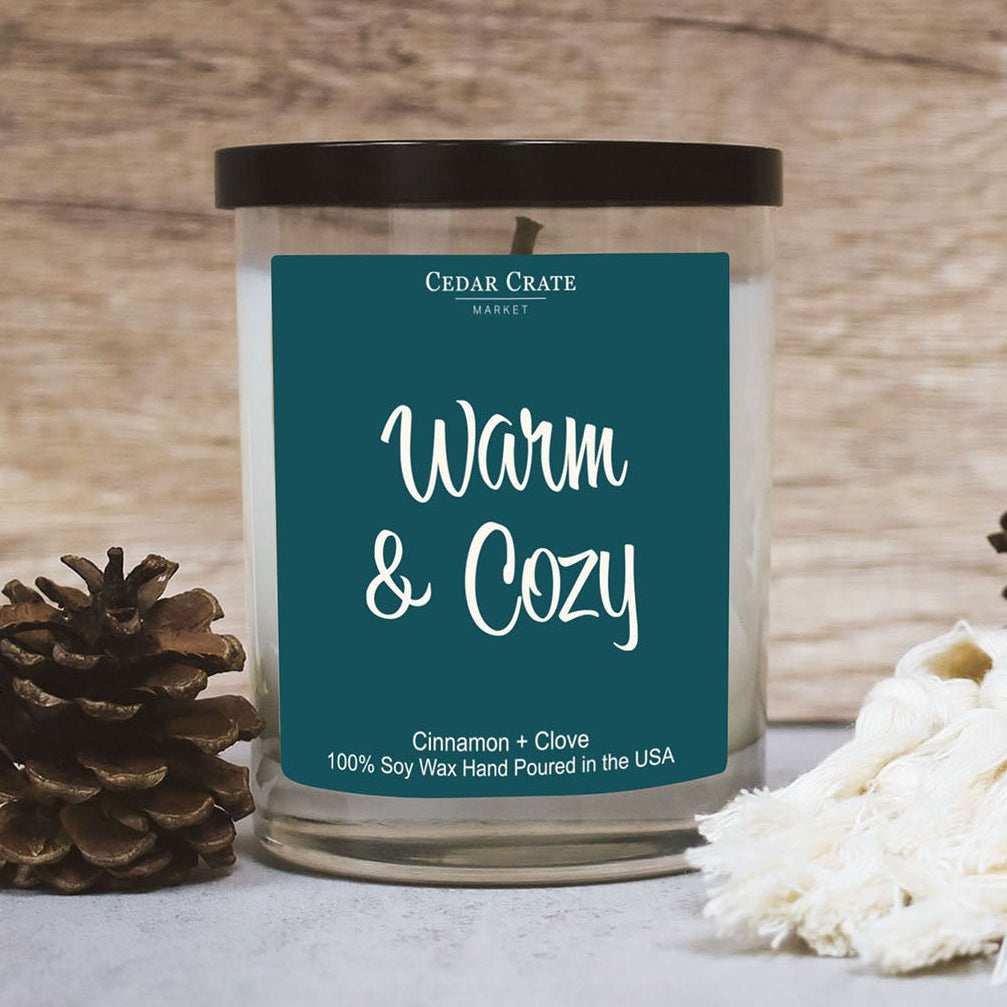 Christmas Candles - Warm & Cozy Cinnamon Spice Winter Decor
