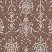 State Room Scroll (Mauve) Wallpaper