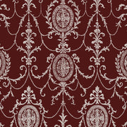 State Room Scroll (Burgundy) Wallpaper
