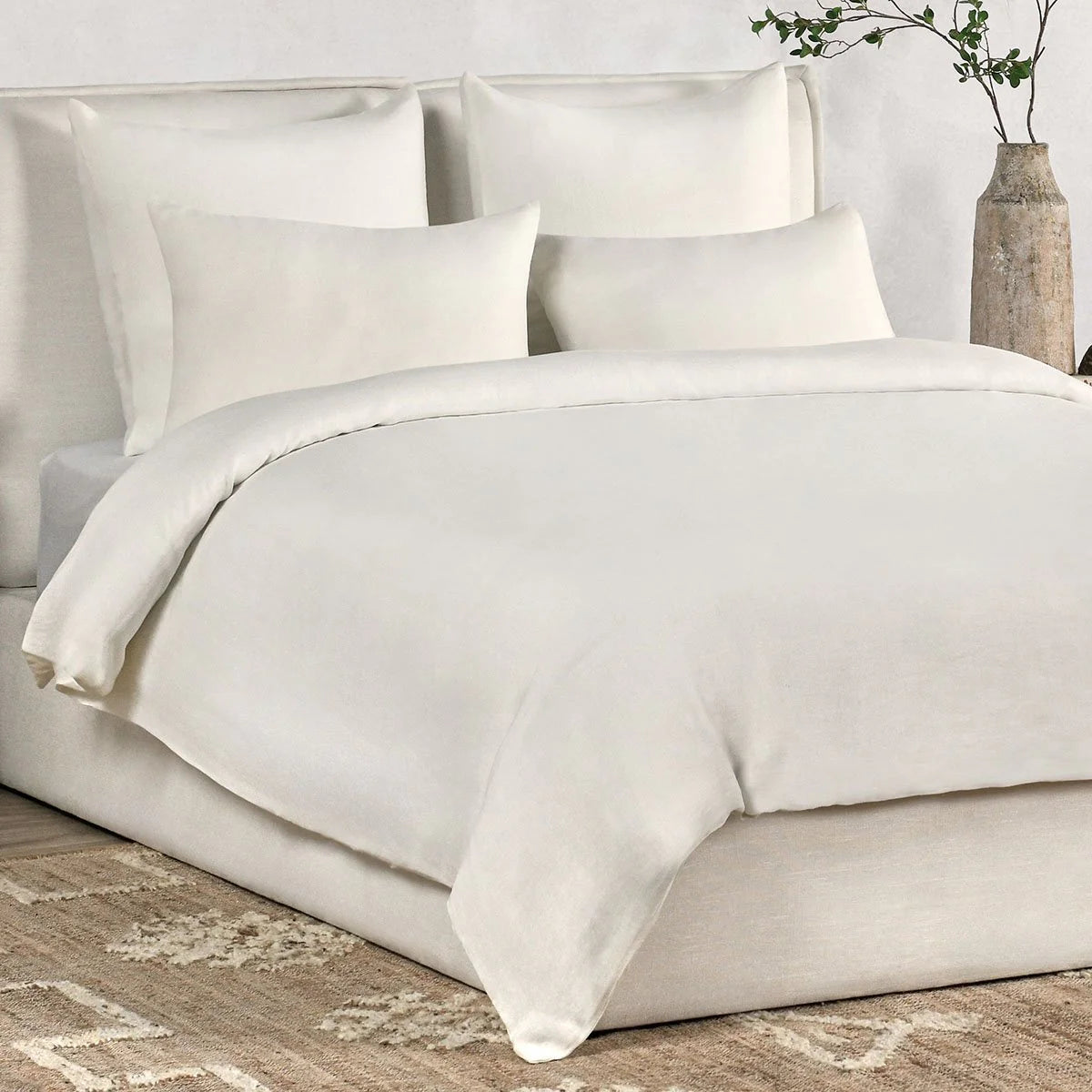 Paloma Hemp Duvet Collection - Ivory/King