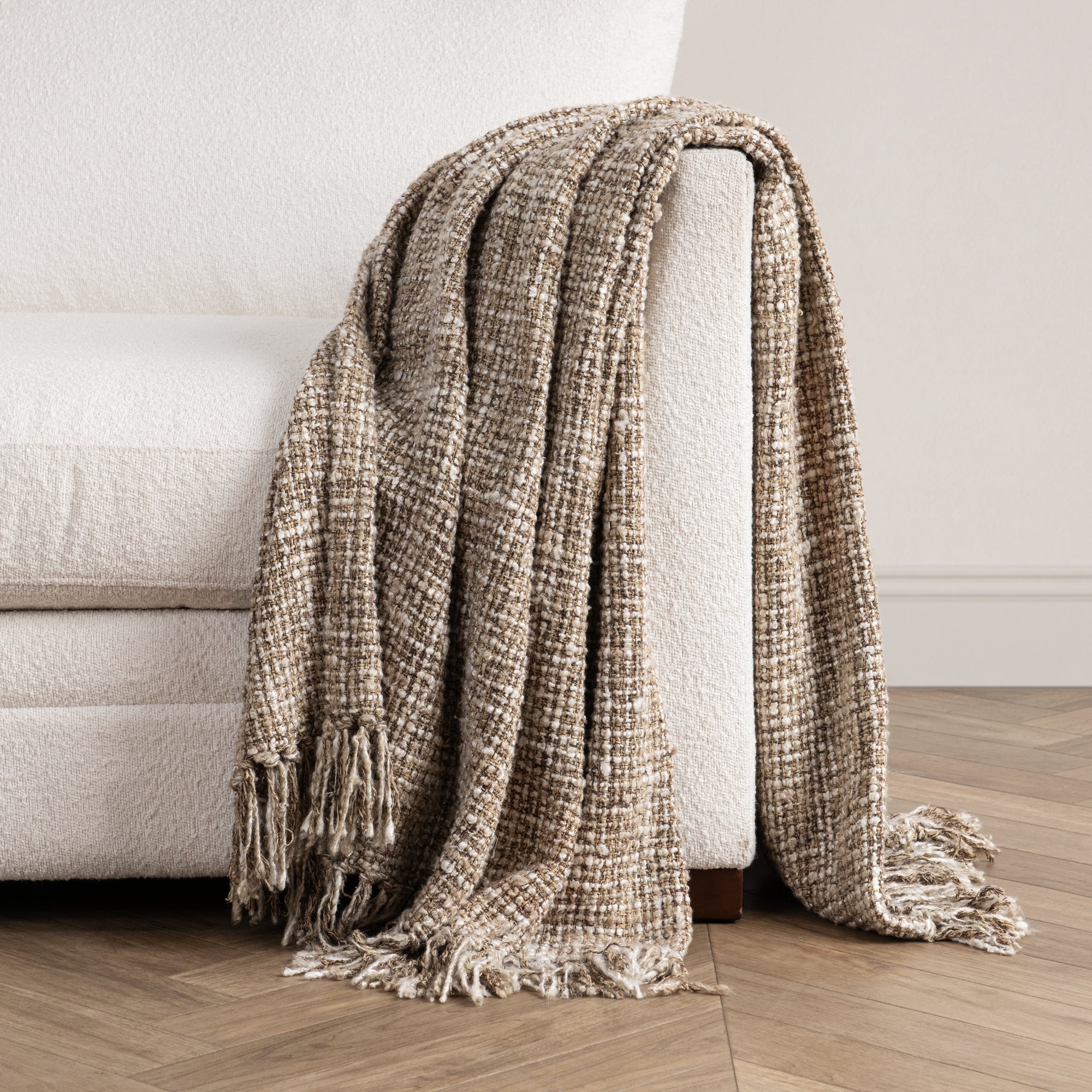TC Porter 50x70 Throw - Natural/Ivory