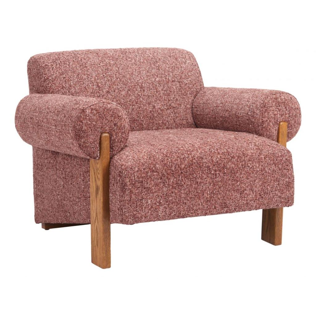 Verity Copper Textured Fabric Accent Chair