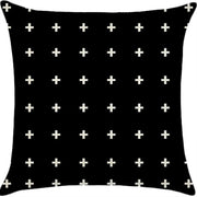 Throw Pillow Cover with 450g Insert, geometric, 18X18, Decorative Cushion – Fancy & Stacy