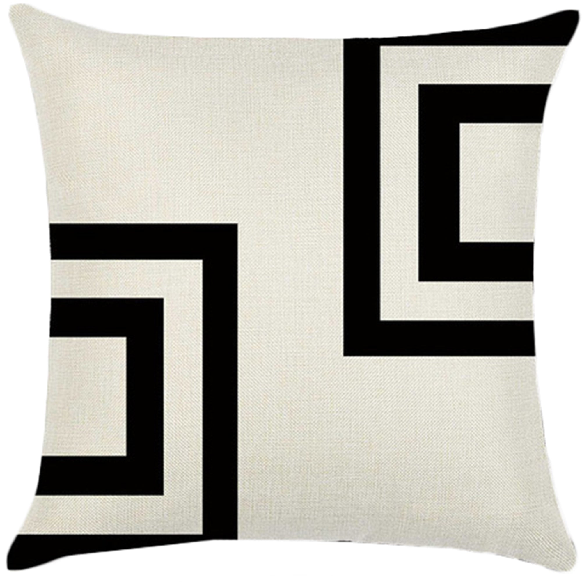Throw Pillow Cover with 450g Insert, geometric, 18X18, Decorative Cushion – Fancy & Stacy