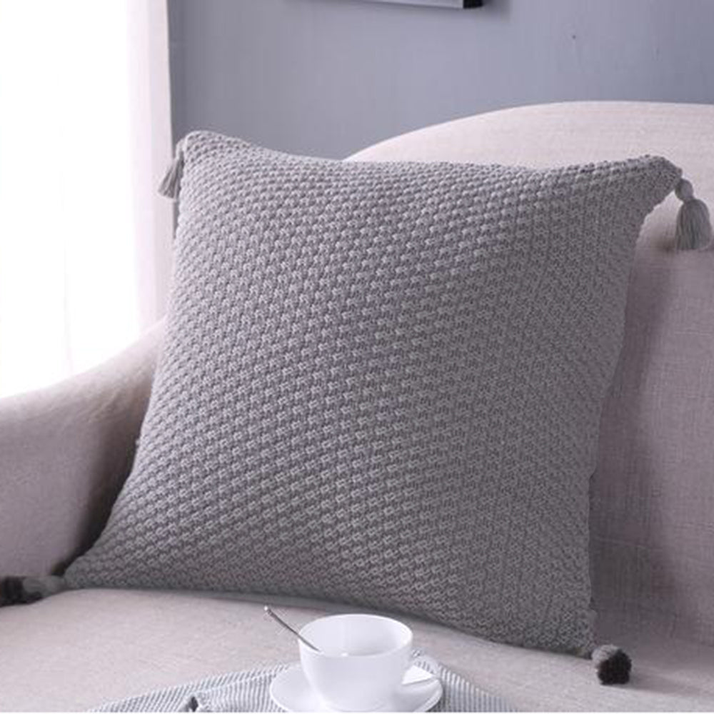 Set of 2 Beautiful combination Pillow Covers AND Inserts  mixed colors, one of each