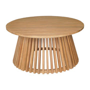 Zahara Natural Wooden Round Coffee Table